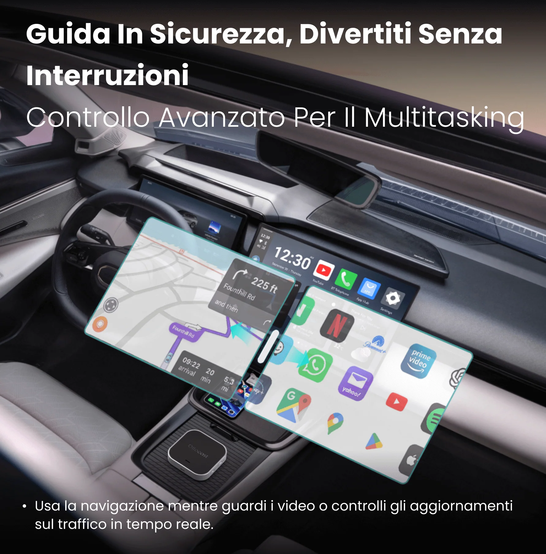 (🏆Saldi Stagione Calcistica 2026 | 15% DI SCONTO) Ottocast® OttoAibox E2 CarPlay AI Box - Image 3