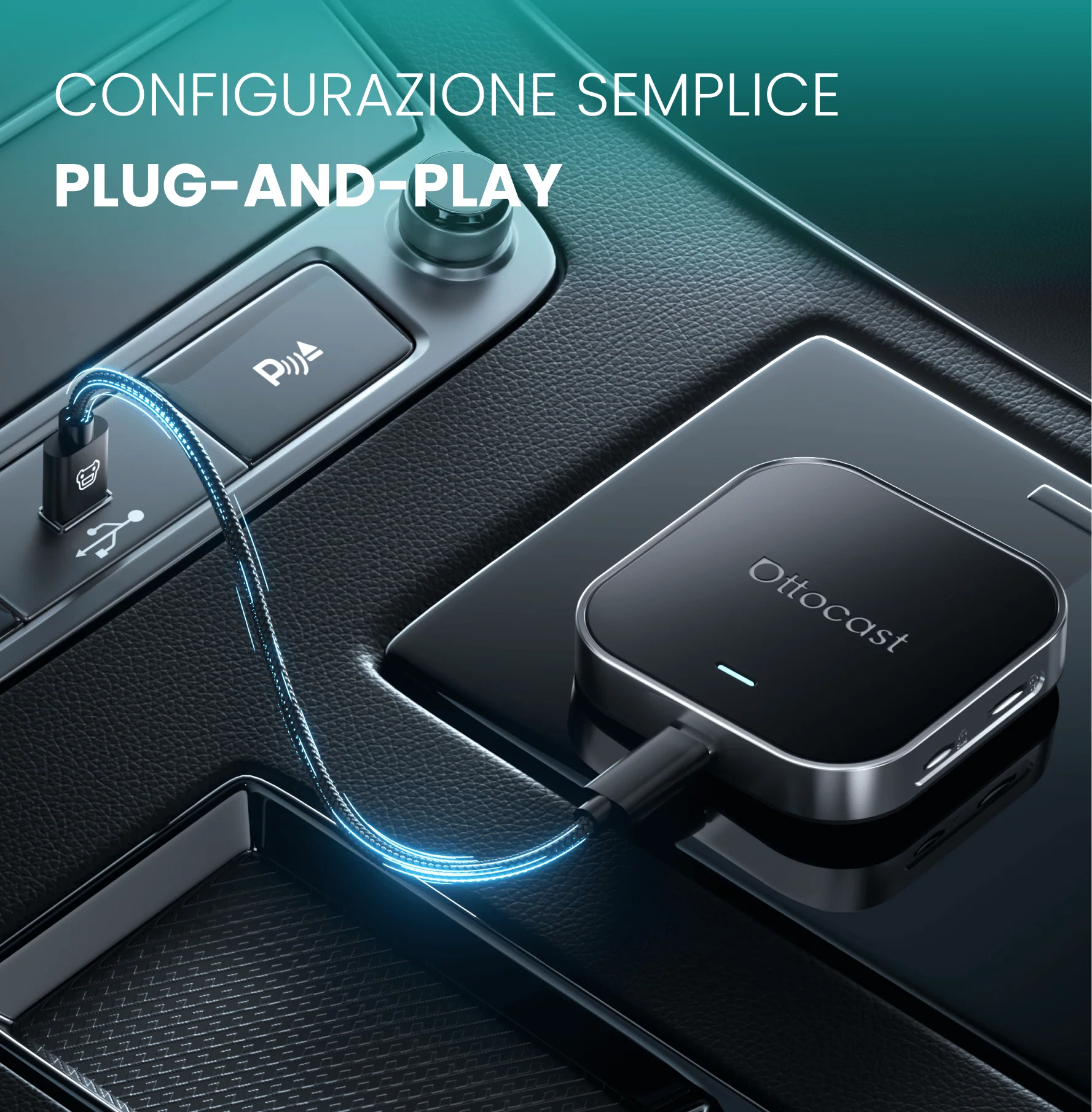 (🏆Saldi Stagione Calcistica 2026 | 15% DI SCONTO) Ottocast® OttoAibox E2 CarPlay AI Box - Image 6