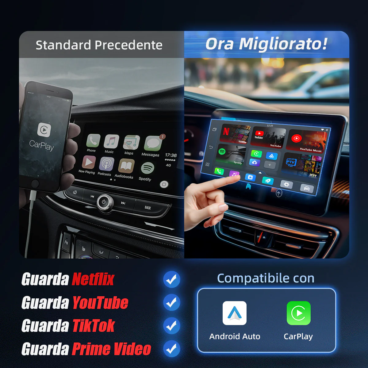 (🎁Sconto del 40% per un tempo limitato) Play2Video Pro Adattatore 3 in 1 con YouTube e Netflix - Image 4