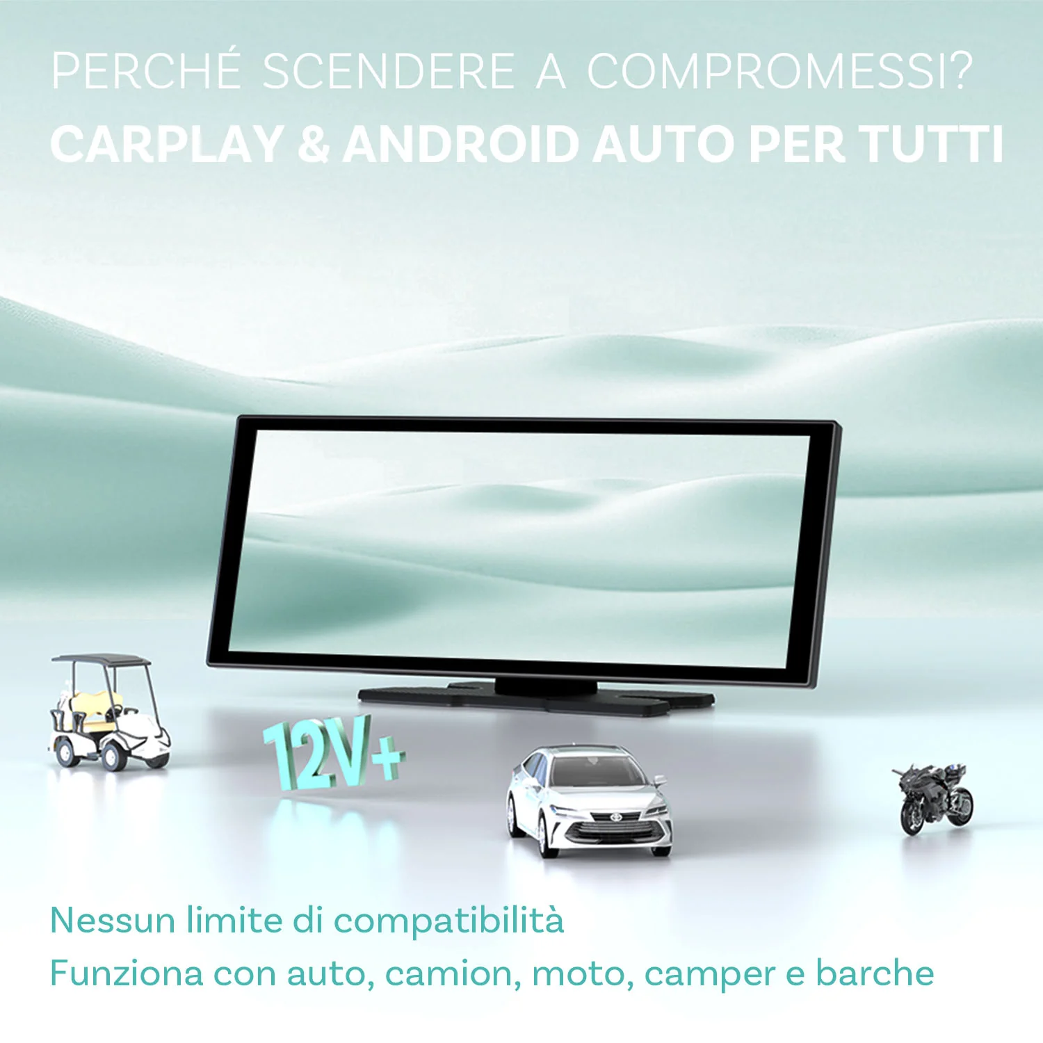 OTTOCAST® Screen Flow CarPlay e Android Auto Wireless Schermo - Image 6